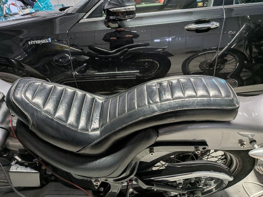 ハーレー　サンダンス コブラシート TC88 ソフテイル Yahoo!オークション - サンダンス コブラシート タックロール エボソフ