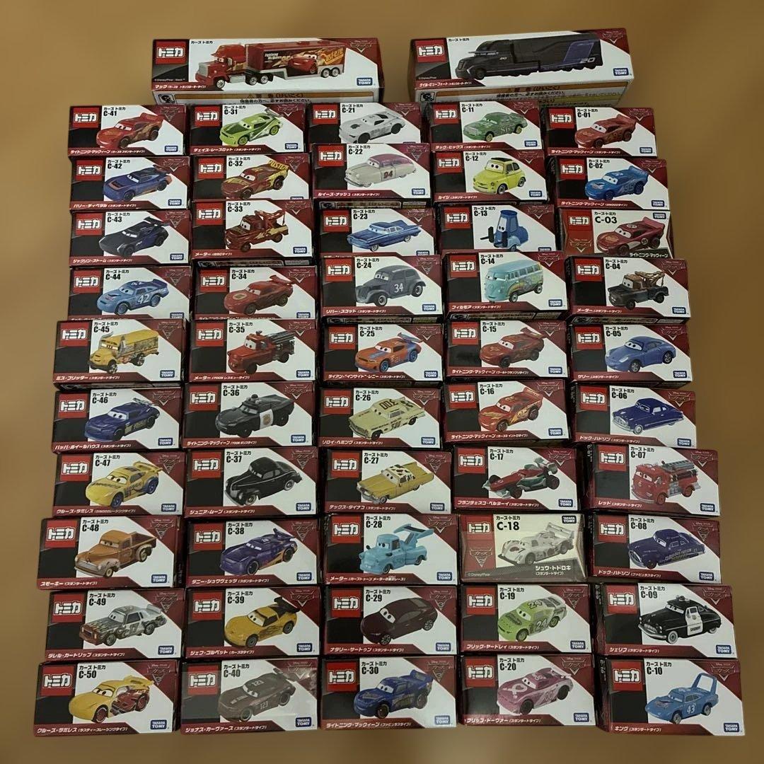 トミカ　カーズ 52台セット　マックイーン J•P•ドライブ　廃盤品含む