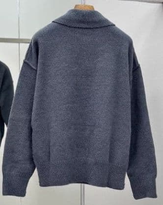 新品 AMI PARIS グレー ニットポロシャツ ハート刺繍 Mサイズ - メルカリ