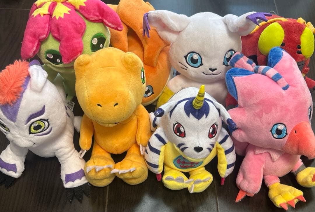 【本日発送】デジモンぬいぐるみ8体　三英貿易　アグモン　テイルモン