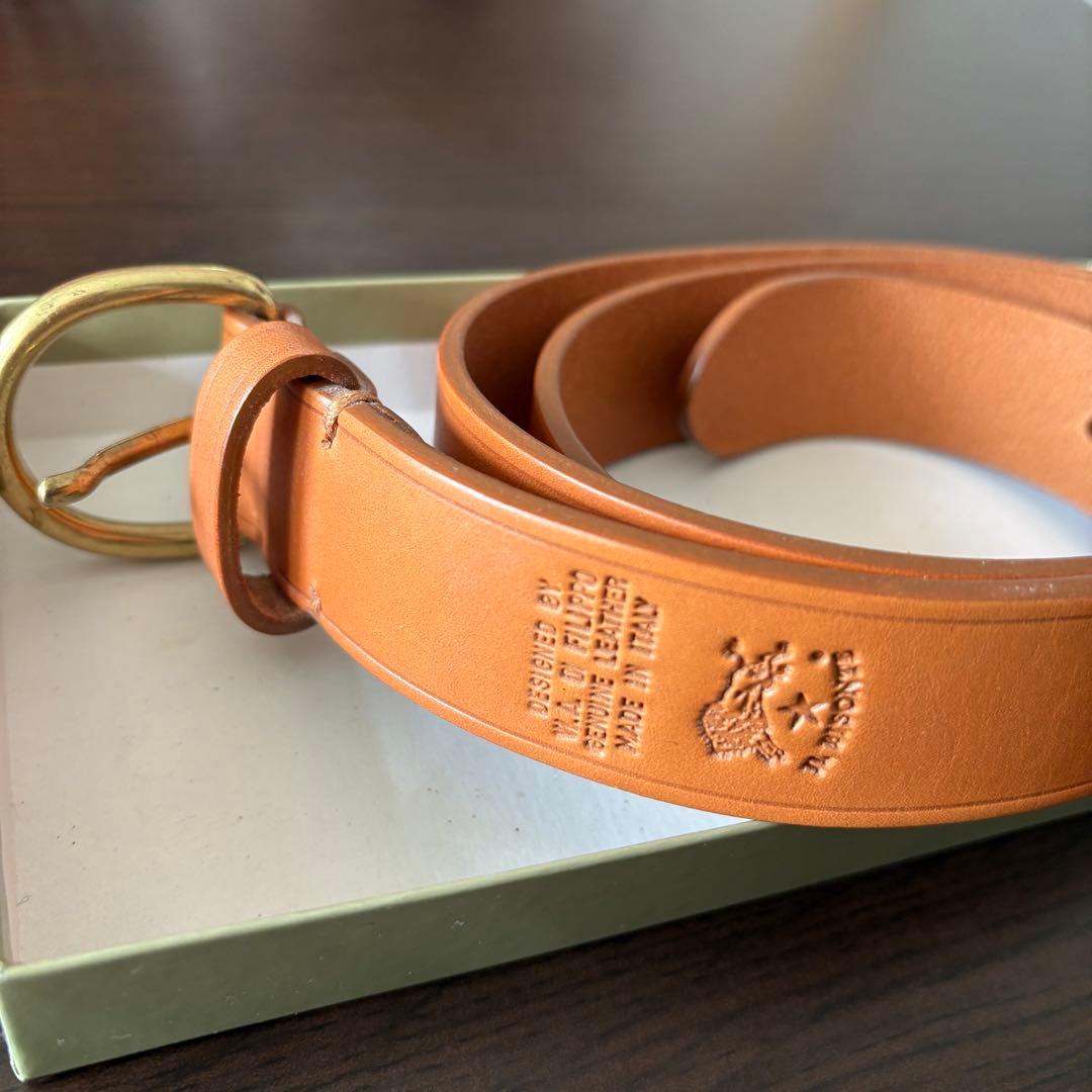 【未使用品】IL BISONTE レザー ベルト