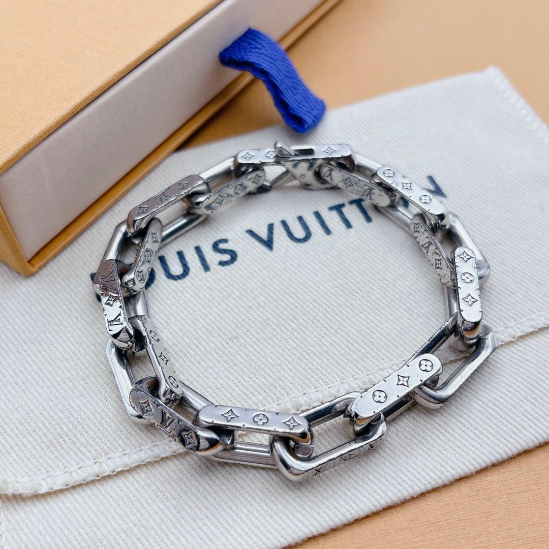 LOUIS VUITTON コリエ　チェーン　ブレスレット　モノグラム　シルバー 楽天市場】ルイヴィトン ブレスレット コリエ チェーン モノグラム
