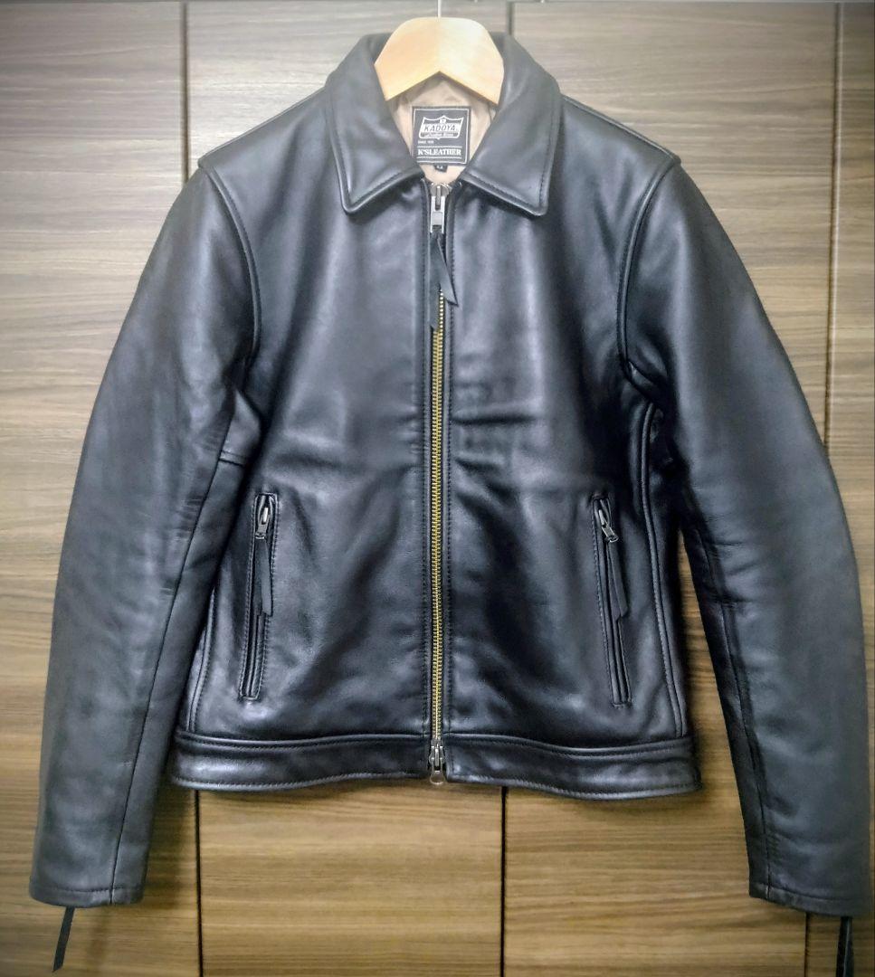【サイズLL】KADOYA　カドヤ　TCR‐2　レザーシングルライダース 革ジャン タイトシングル レザージャケット｜カドヤ公式オンライン