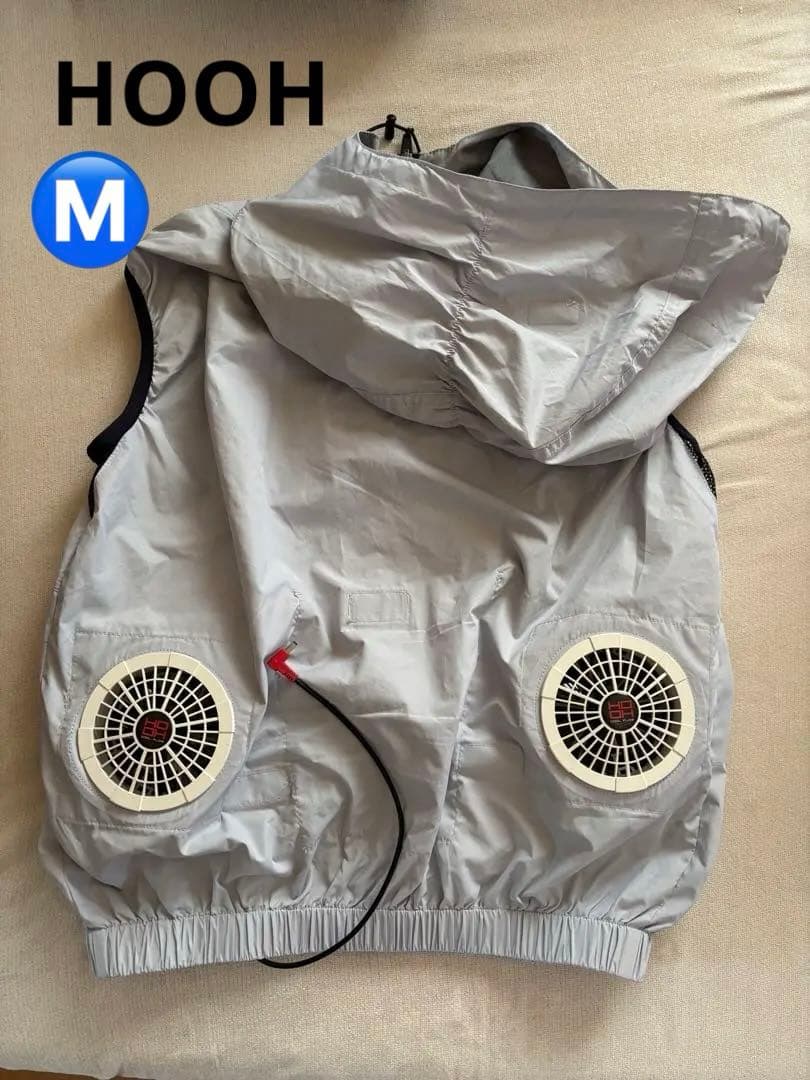 【HOOH】ファン付き空調服ベスト M ポリエステル100% 熱中症対策