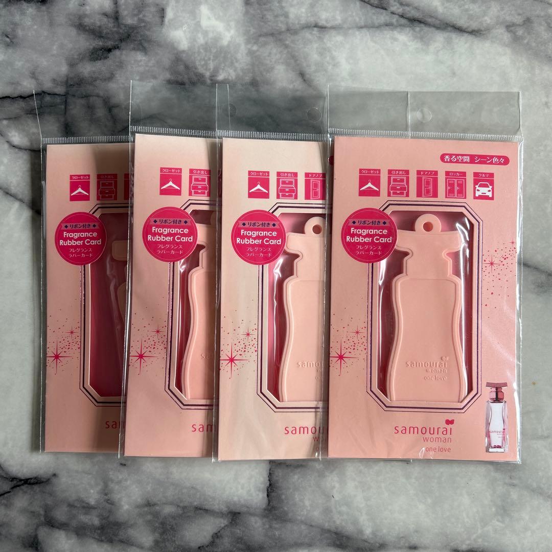 サムライウーマン フレグランスラバーカード ワンラブ 芳香剤 新品 4点
