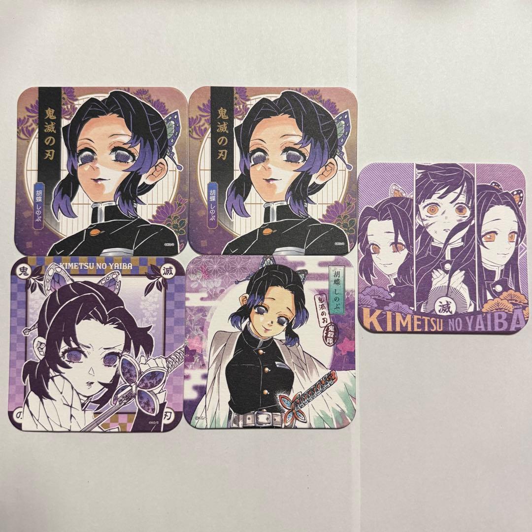 鬼滅の刃 原作 アートコースター 胡蝶しのぶ しのぶ 胡蝶三姉妹 セット