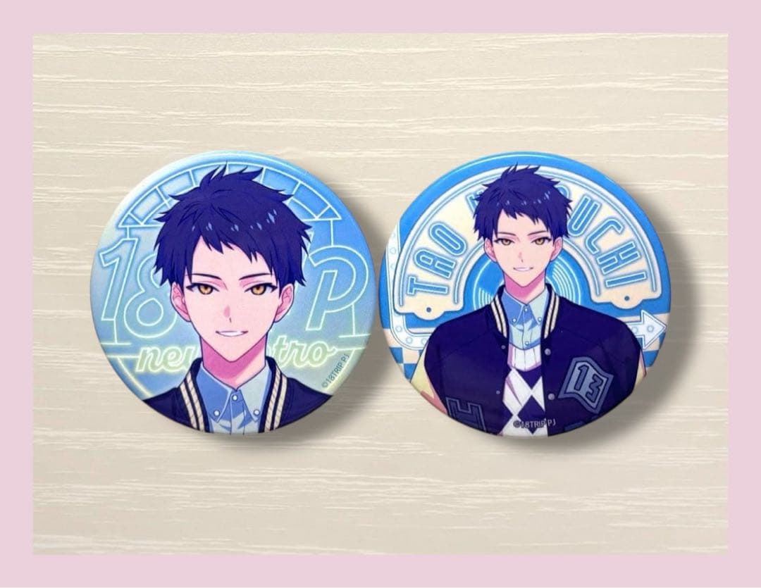18TRIP エイトリ タワレコカフェ2 缶バッジ 等身 2種 木ノ内太緒