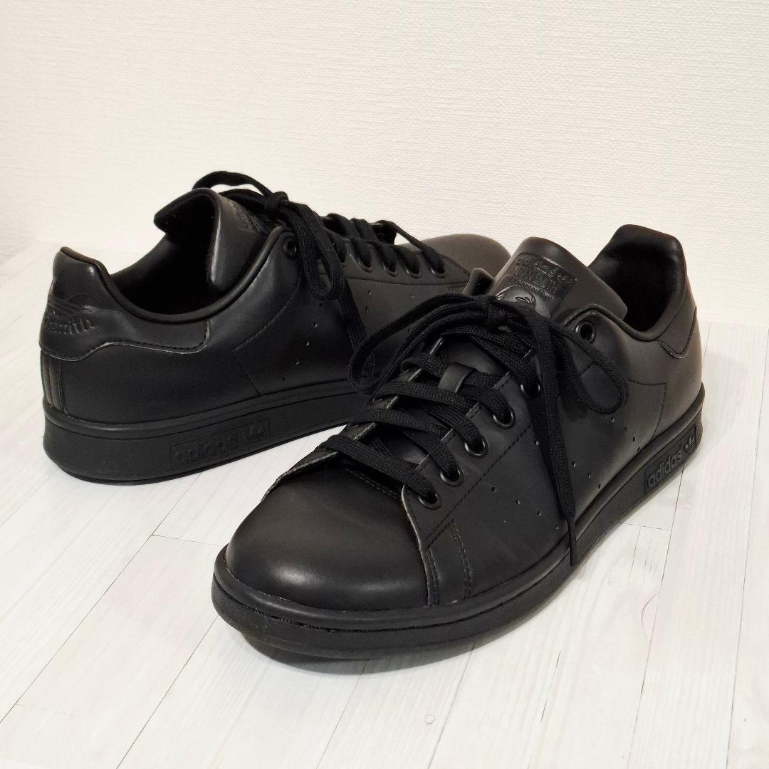 ○美品○アディダス スタンスミス 27cm レザー スニーカー adidas 黒