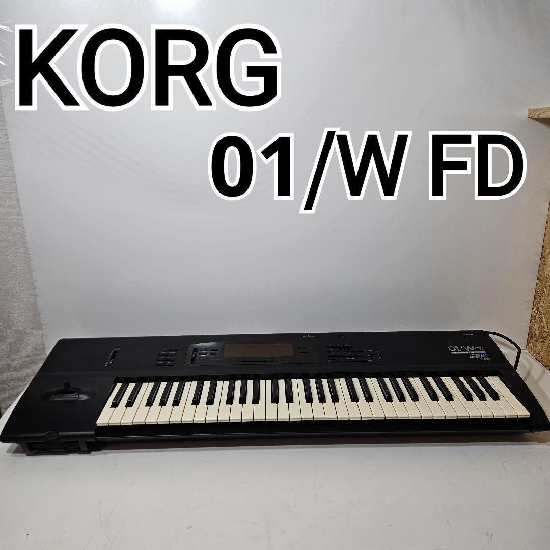 【状態考慮】KORG 01/W FD 61鍵 シンセサイザー Korg 01/W FD 61 Key Music Workstation Synthesizer keyboard Black
