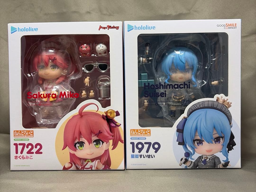 未開封　ねんどろいど　さくらみこ　星街すいせい