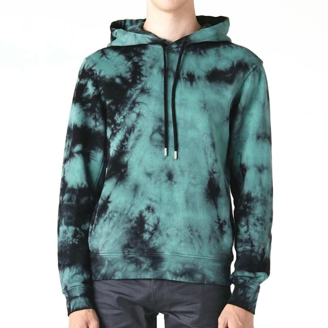 22AW ドリスヴァンノッテン タイダイ染め プルオーバー パーカー グリーン