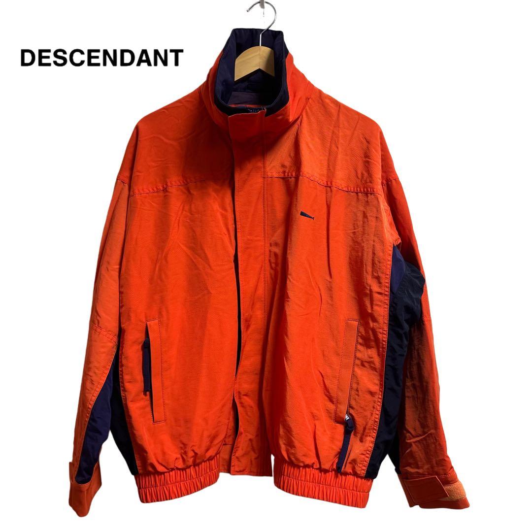 美品　DESCENDANT ナイロンジャケット オレンジ　秋冬コーデ