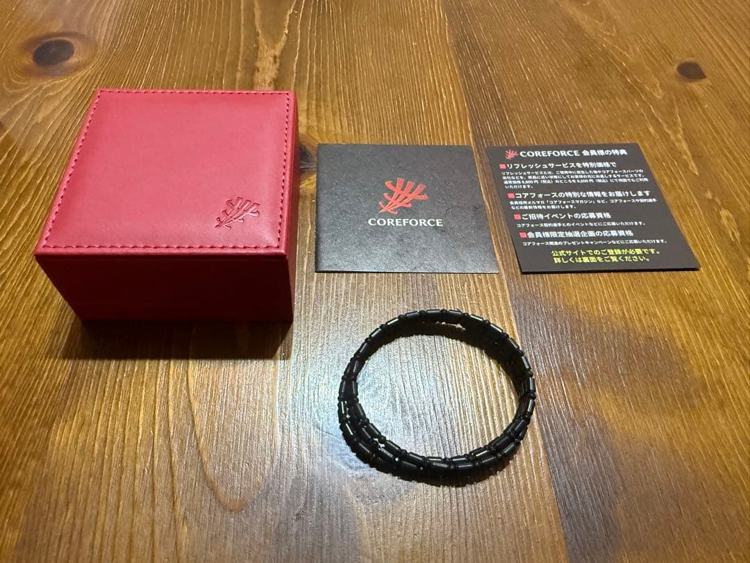 【美品】COREFORCE ブレスレット 70cm 黒