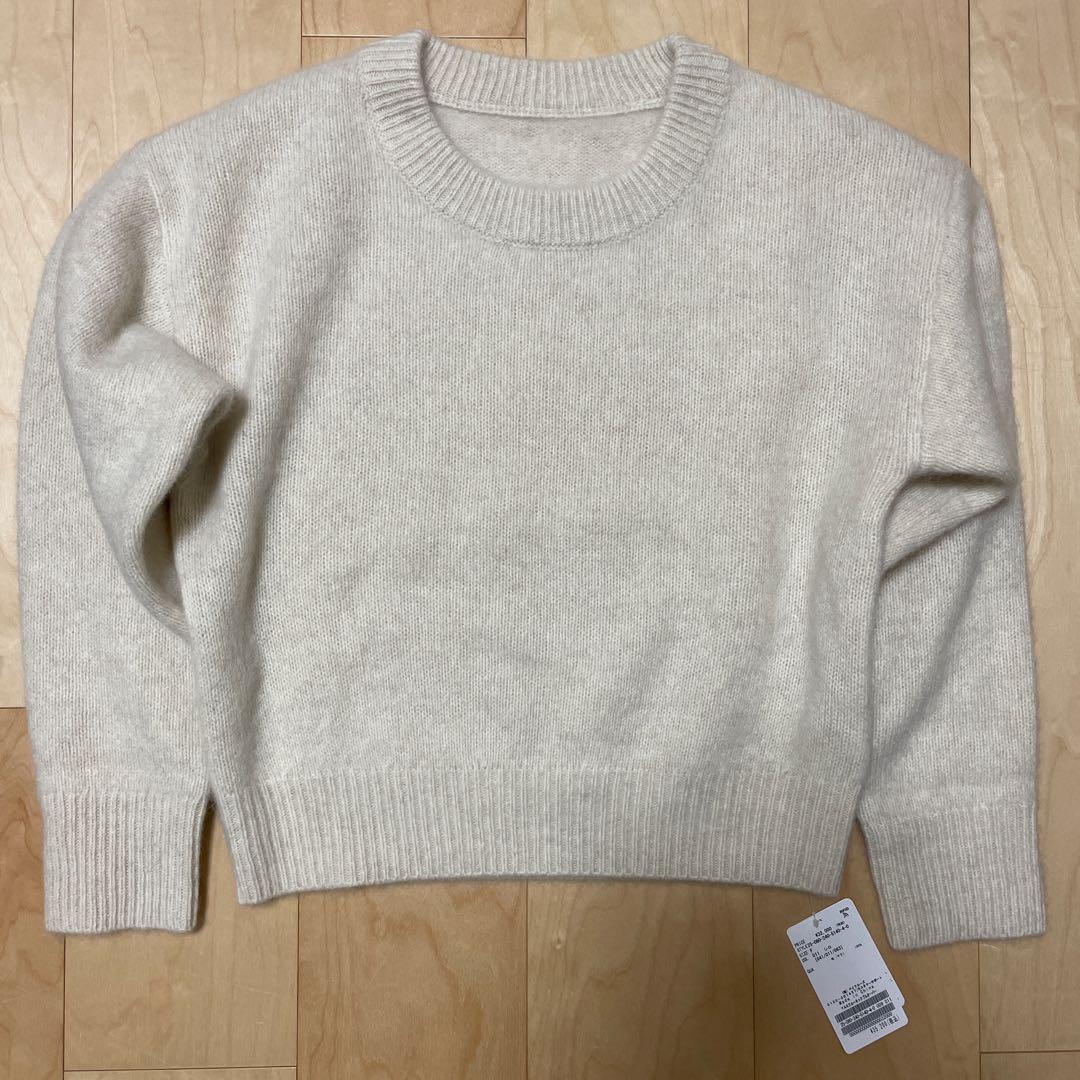 ノーブル　YAKクルーネックプルオーバー　ホワイトA 新品未使用タグ付き