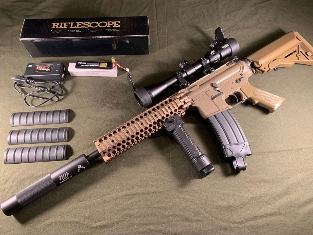 レシーライフル　東京マルイ　次世代　電動ガン　充電器等付属 東京マルイ 次世代電動ガン レシーライフル ブラック | ミリタリー