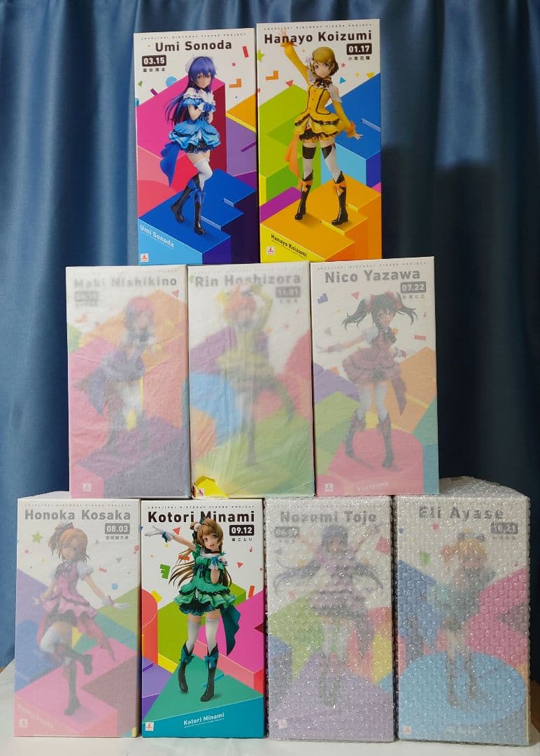 ラブライブ！ バースデーフィギュア 9体セット　クリアファイル 特典付き