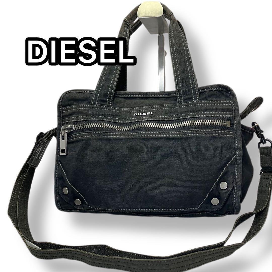 バッグ DIESEL 2WAY Tote Bag Black Y2K Archive