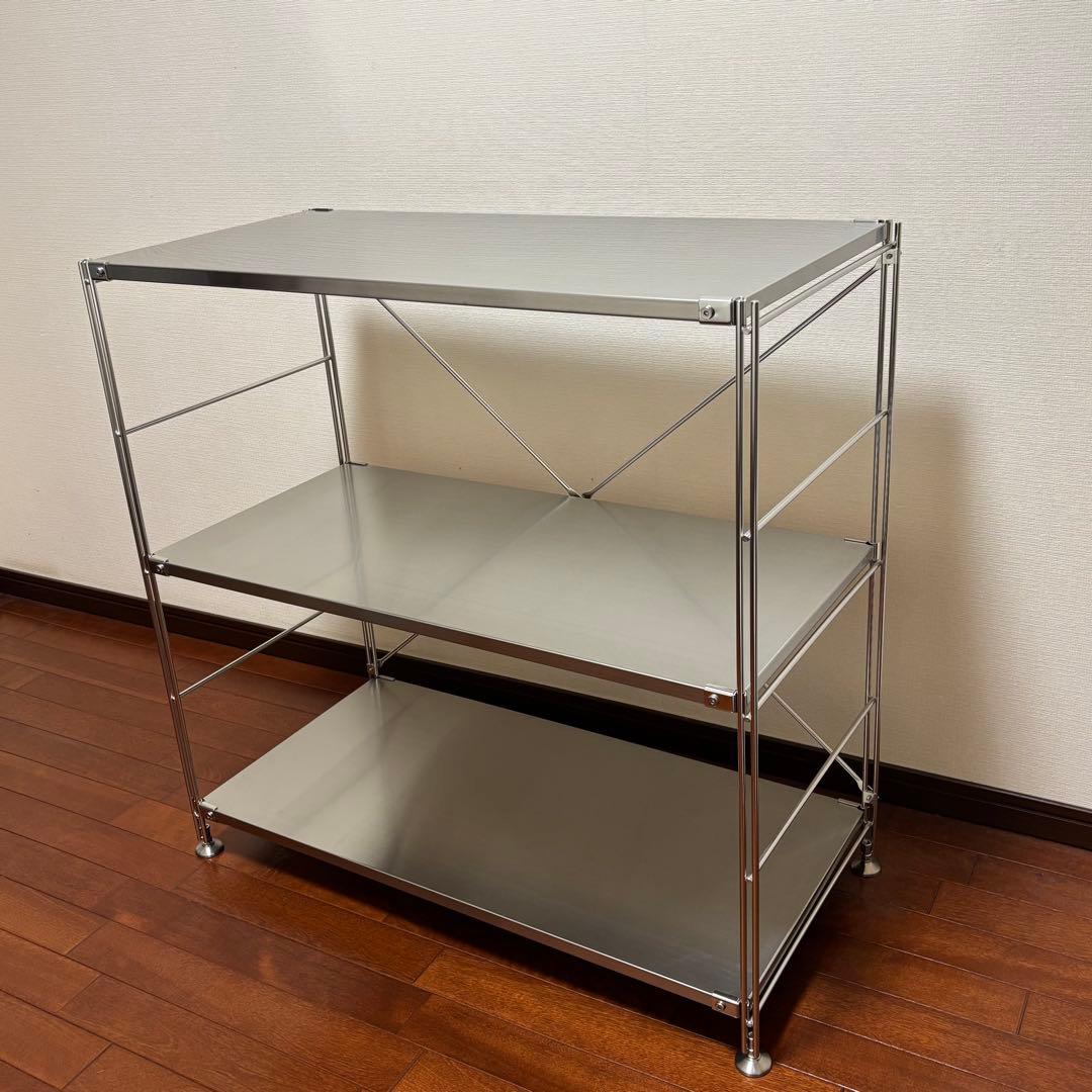 【受け渡し限定】無印良品　ステンレス　ユニット　シェルフ