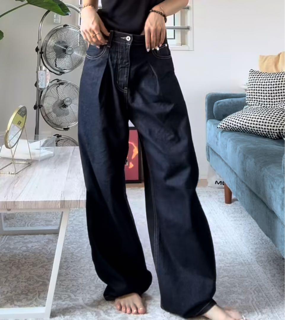 THROW by SLY J / W CURVE TUCKED パンツ