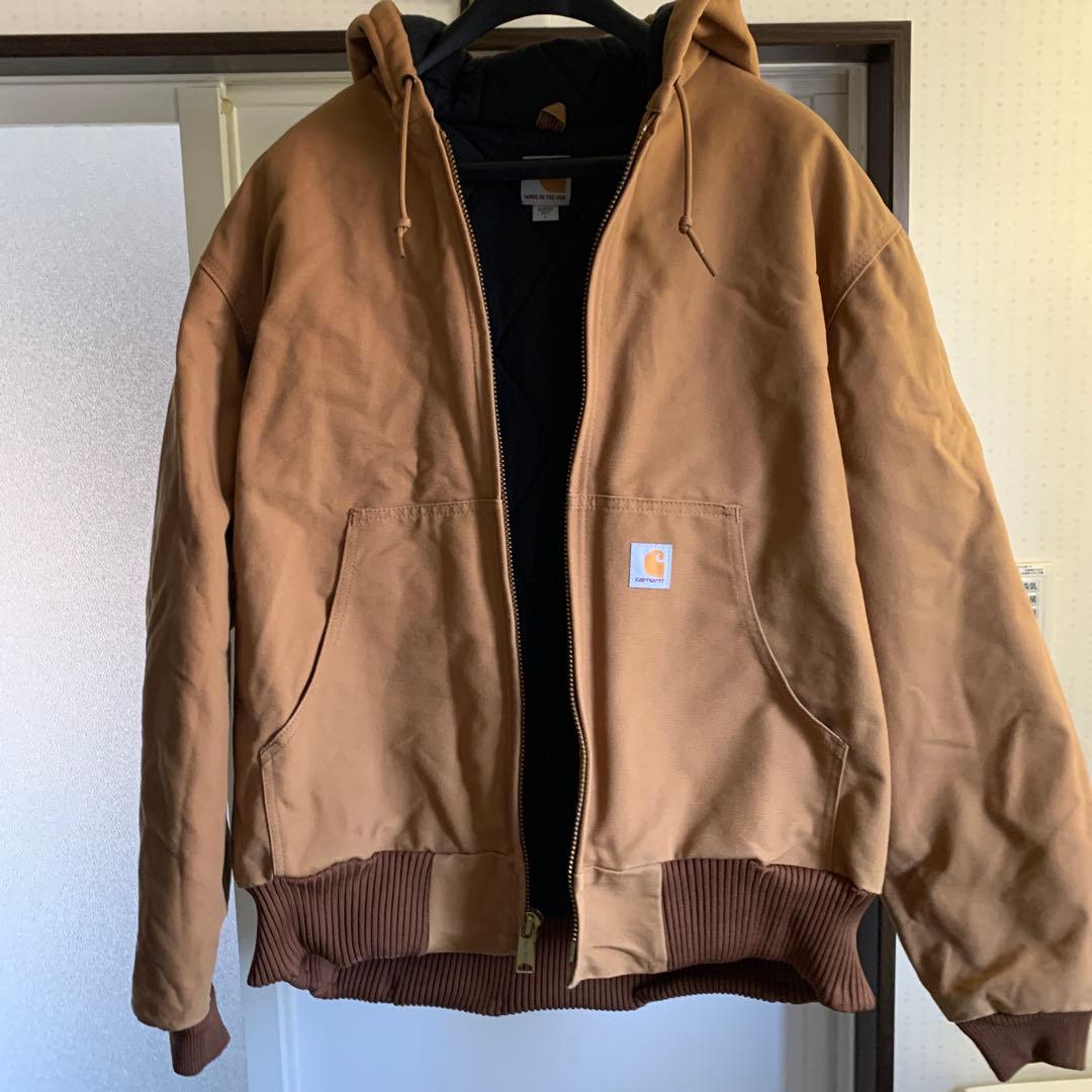カーハート ダックジャケット希少usa製　アクティブパーカーLサイズ最終値下