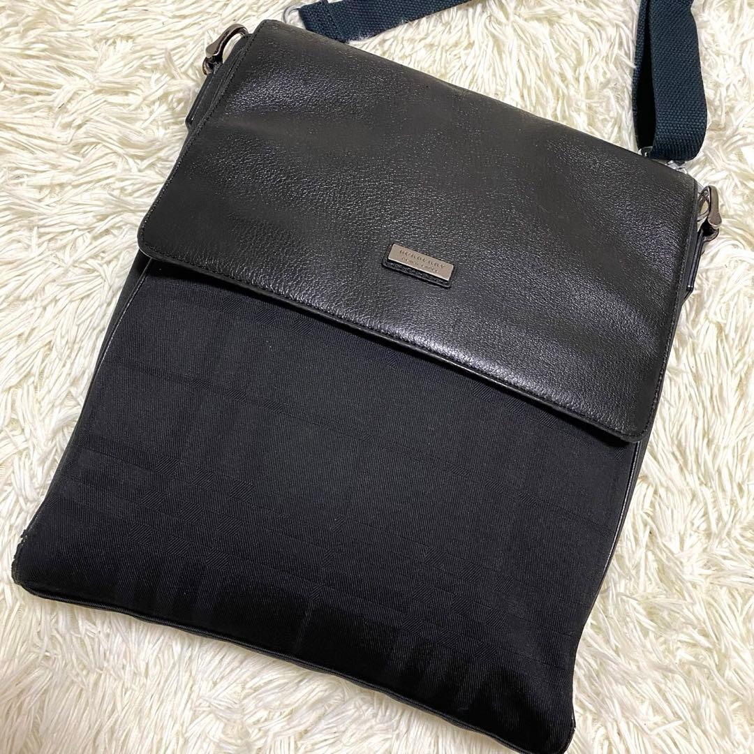 美品✨】バーバリーブラックレーベル ショルダーバッグ フラップ ノバ