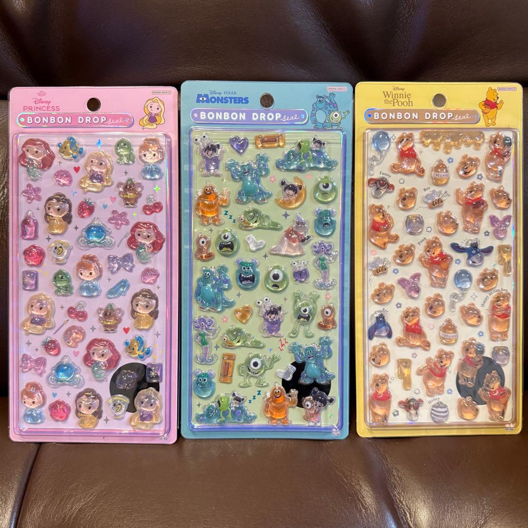 ボンボンドロップシール ディズニーシールセット 3点 正規品