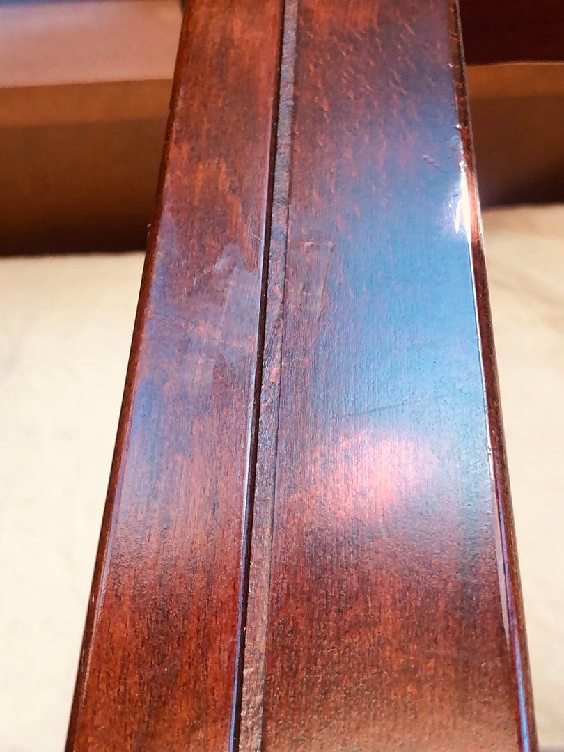 カリモク家具 希少オールド ガラステーブル／ローテーブル／昭和レトロ