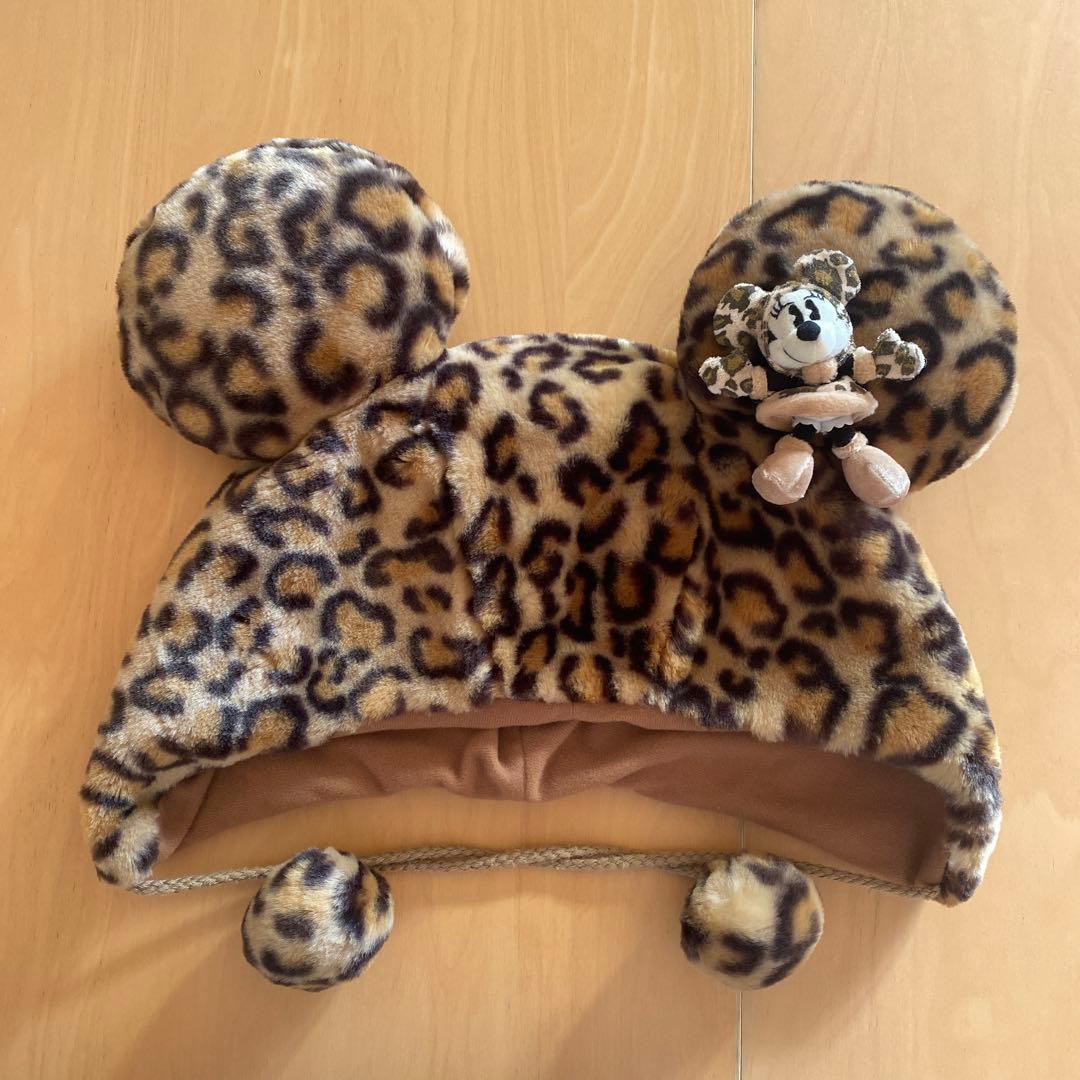 ディズニー ファンキャップ ミニー ヒョウ柄 - メルカリ