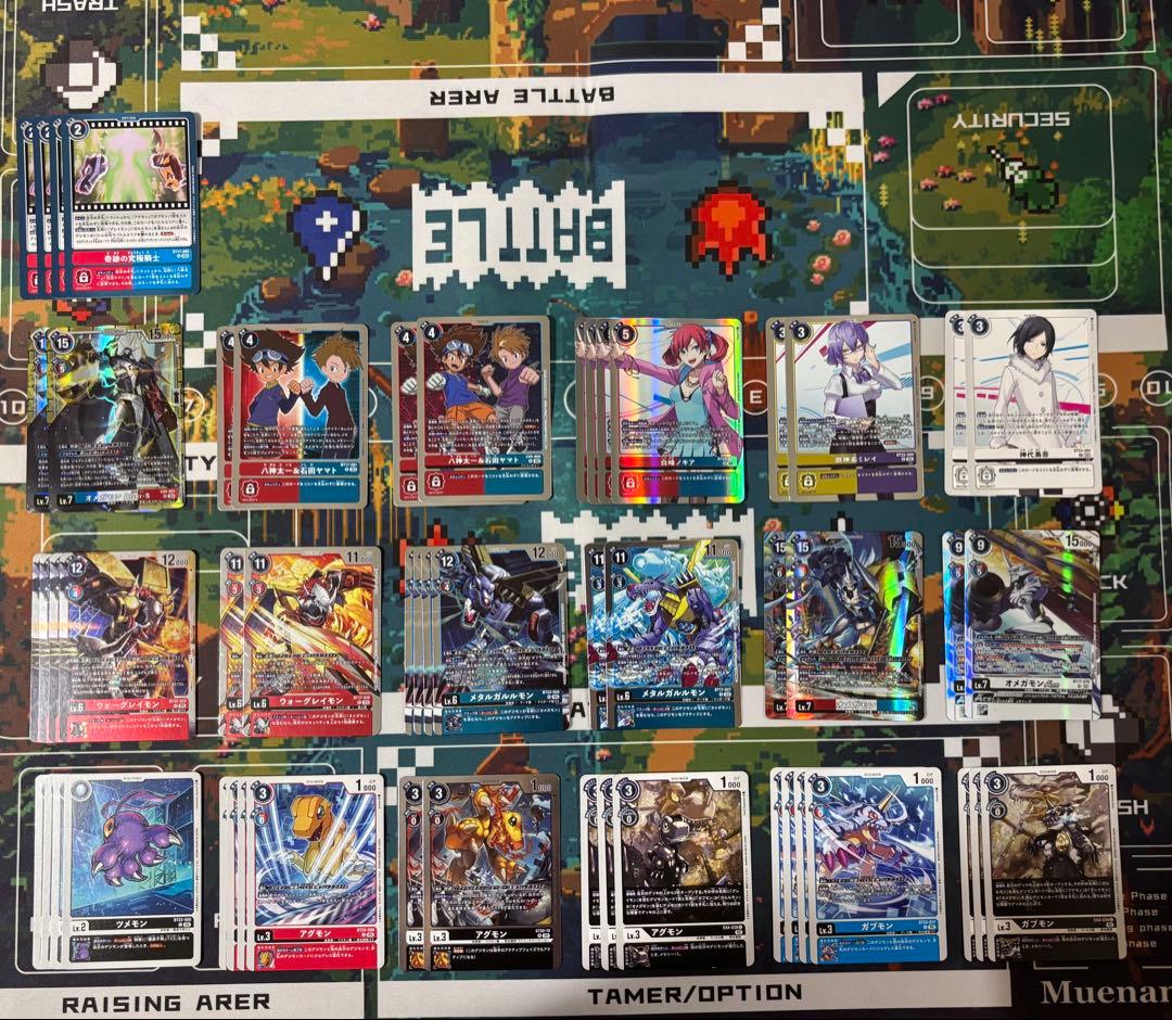 ノキアCS軸オメガモンデッキ　デッキ　デッキパーツ　デジモン　デジモンカード