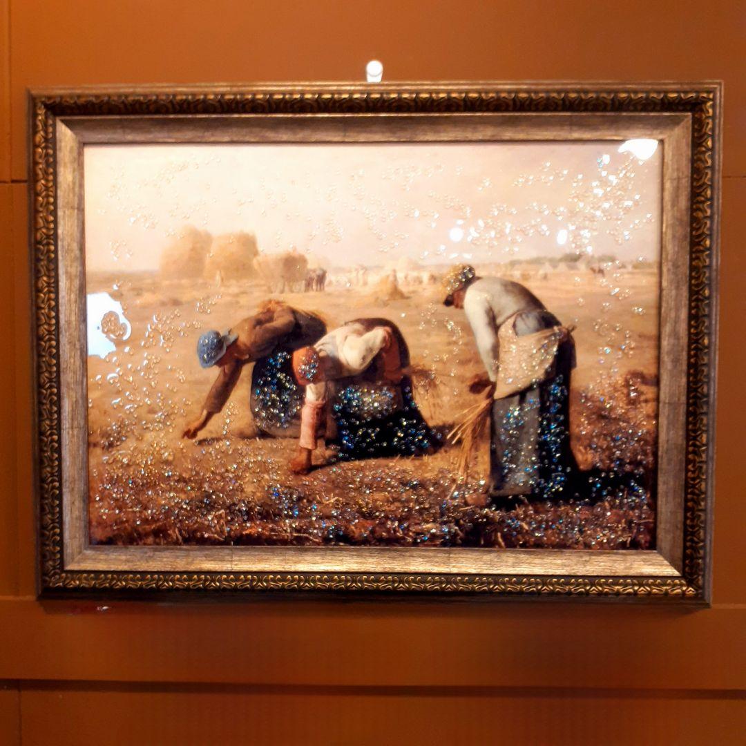 輸入雑貨 クロード・モネ作 『ラ・ジャポネーズ』 天然水晶石