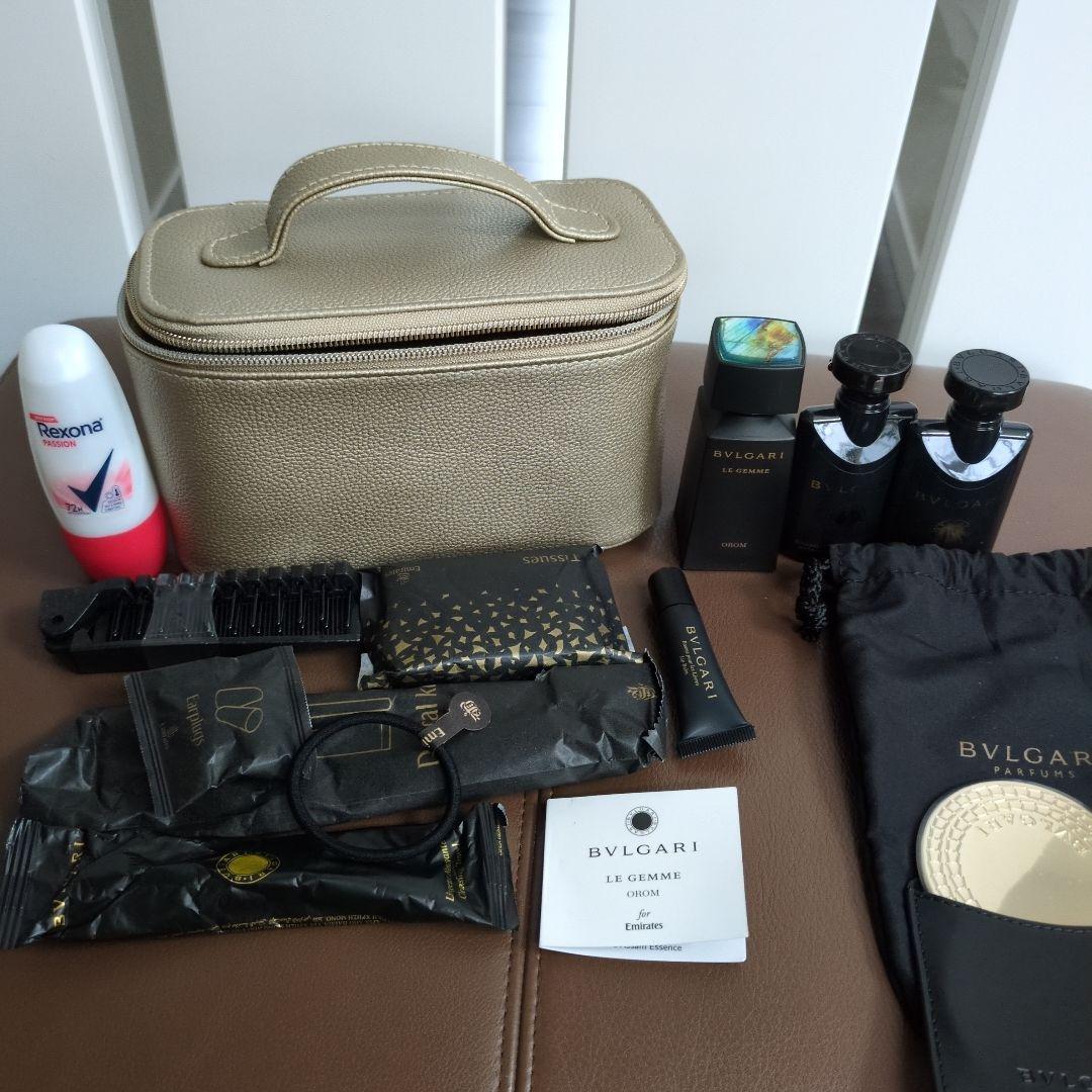 エミレーツ航空　ファーストクラス　ブルガリアメニティキット エミレーツ航空、ブルガリのアメニティキット発表 - 観光経済新聞