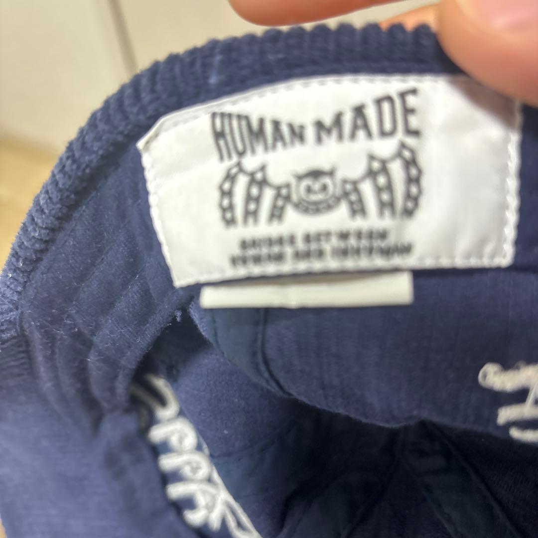HUMAN MADE コーデュロイキャップ ネイビー - メルカリ