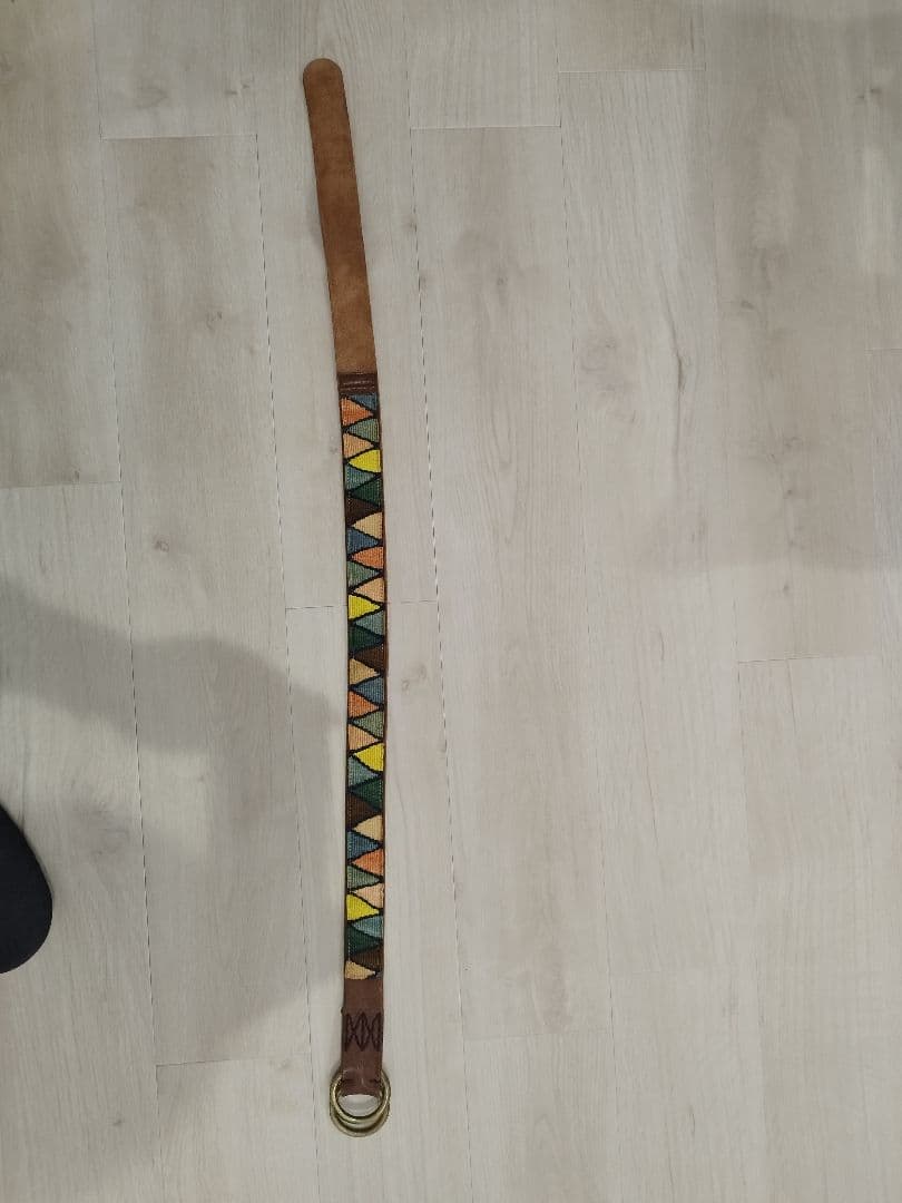 visvim ヴィズヴィム ビズビム ベルト ダブルリング MAYAN民族 本革