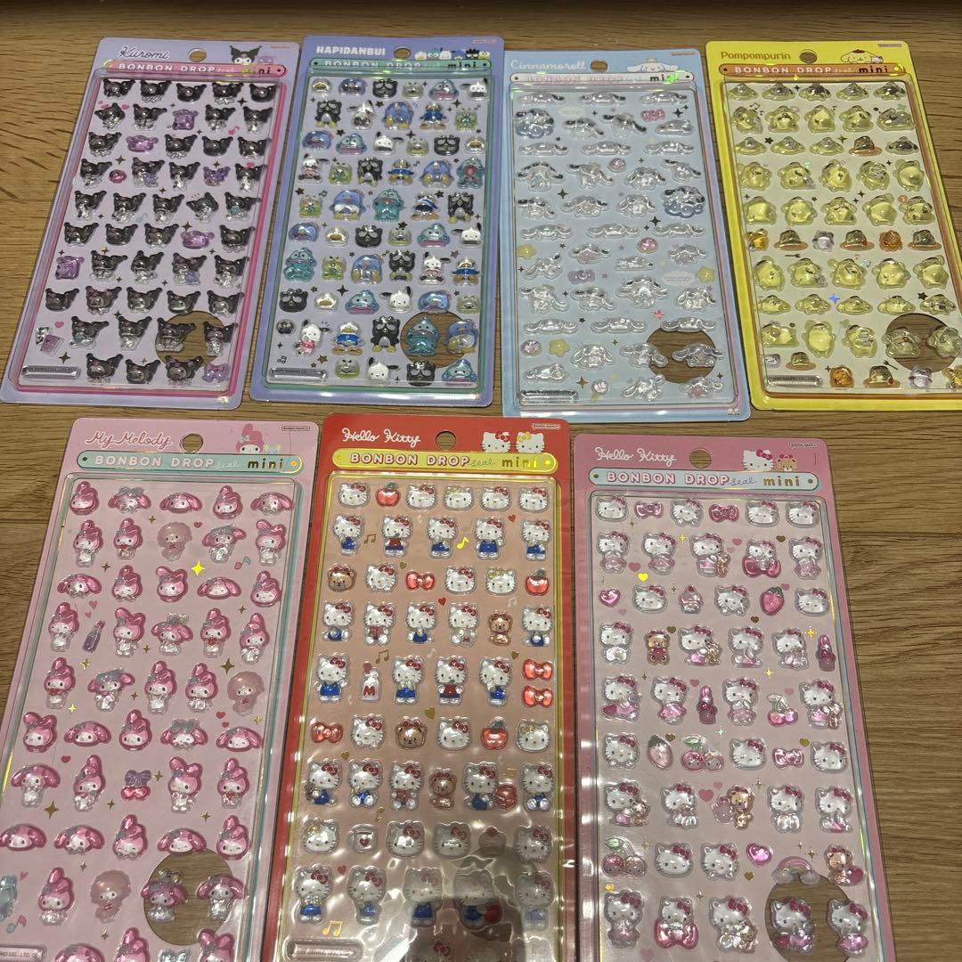 【正規品】サンリオ　ボンボンドロップシール　ミニ　　セット