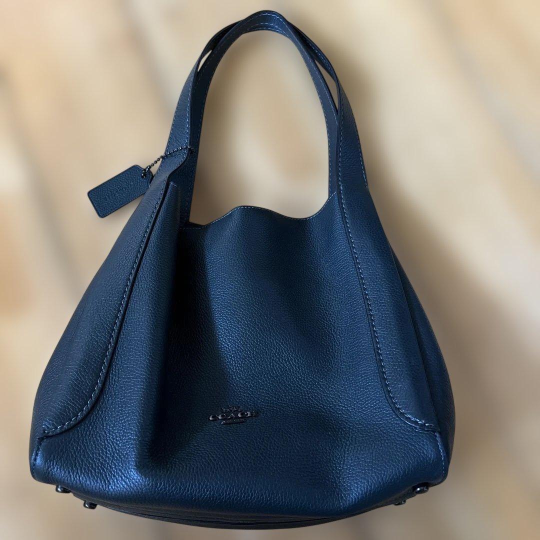 コーチ　ハンドバック　深いグリーン