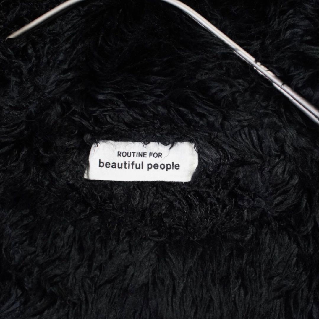 美品 裏ボア《beautiful people》N-3B(150)フライト 紺