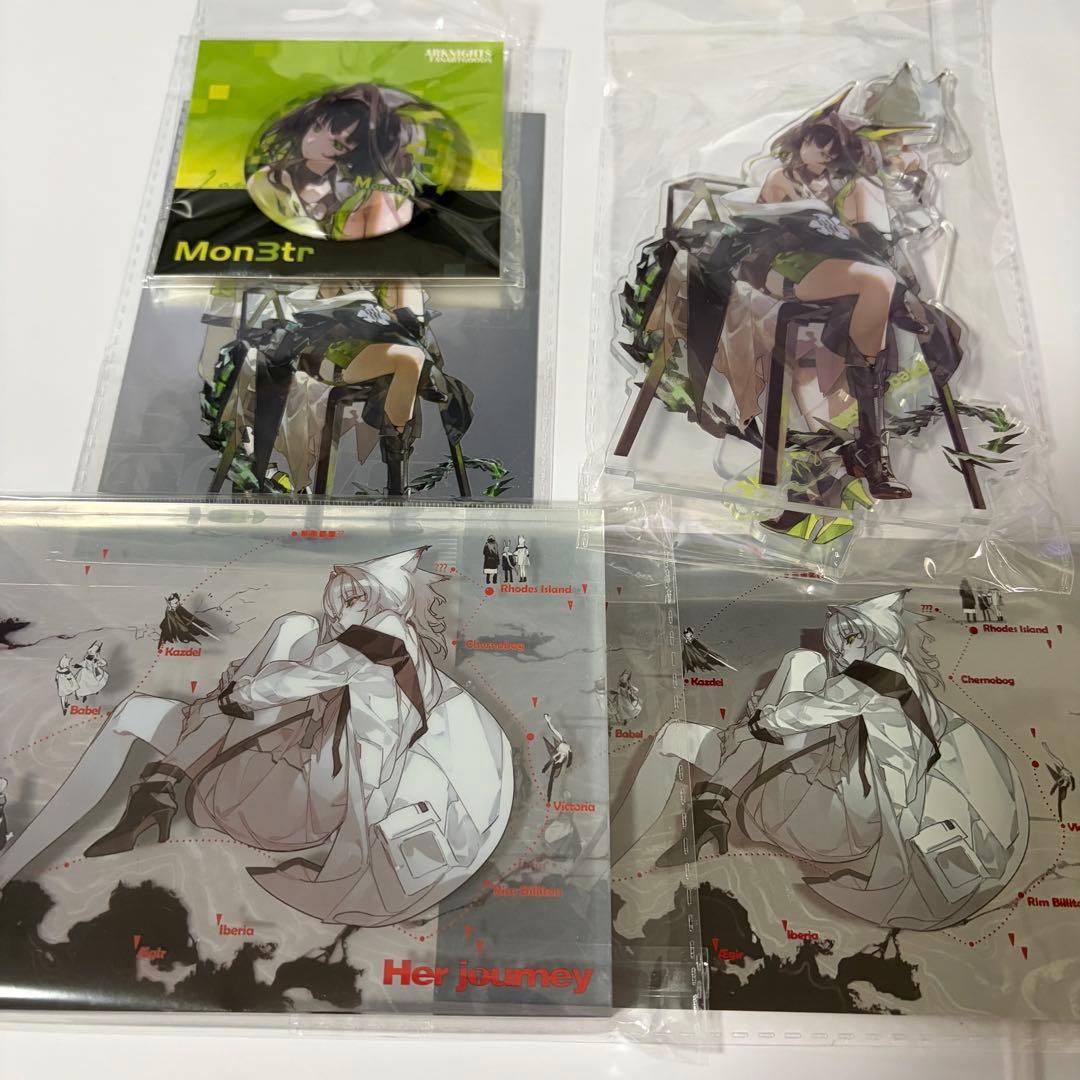 アークナイツ 失眠老蟹 先生 ケルシー Mon3tr アクリルスタンド セット