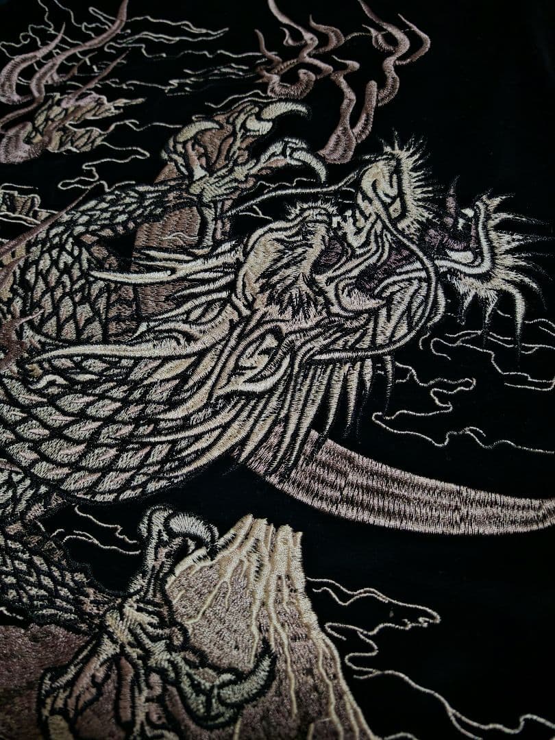 美品 別珍 龍 OBORO 日本限定 スカジャン ベロア vintage - メルカリ