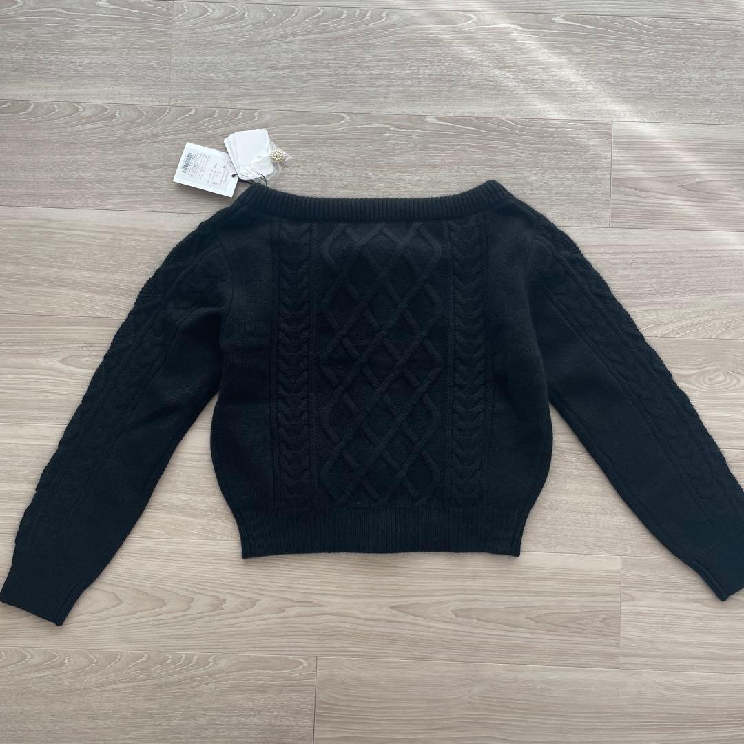 新品】 Aerienne Cable-Knit Ribbon Cardigan - メルカリ