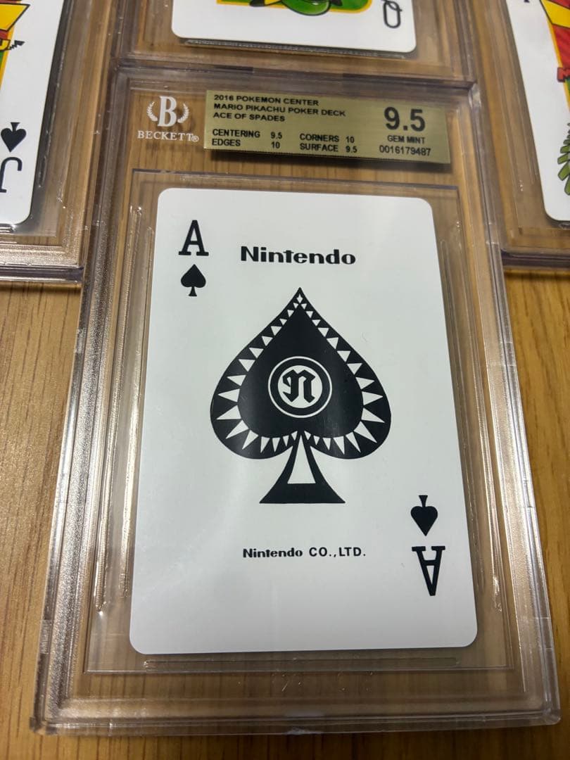 BGS10☆BGS9.5☆マリオピカチュウ スペード ポケモントランプ - メルカリ