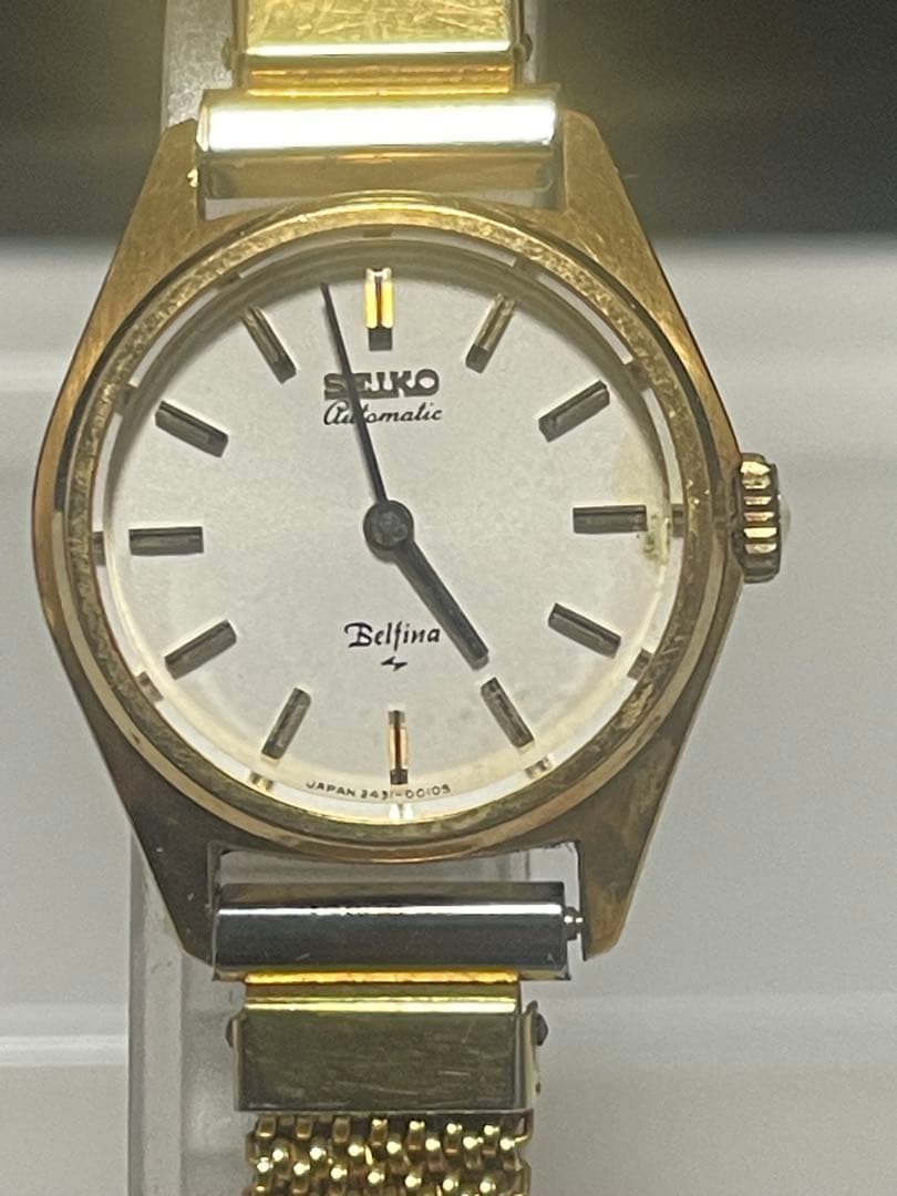 SEIKO セイコー Belfina 自動巻き レディース 腕時計 18Kケース