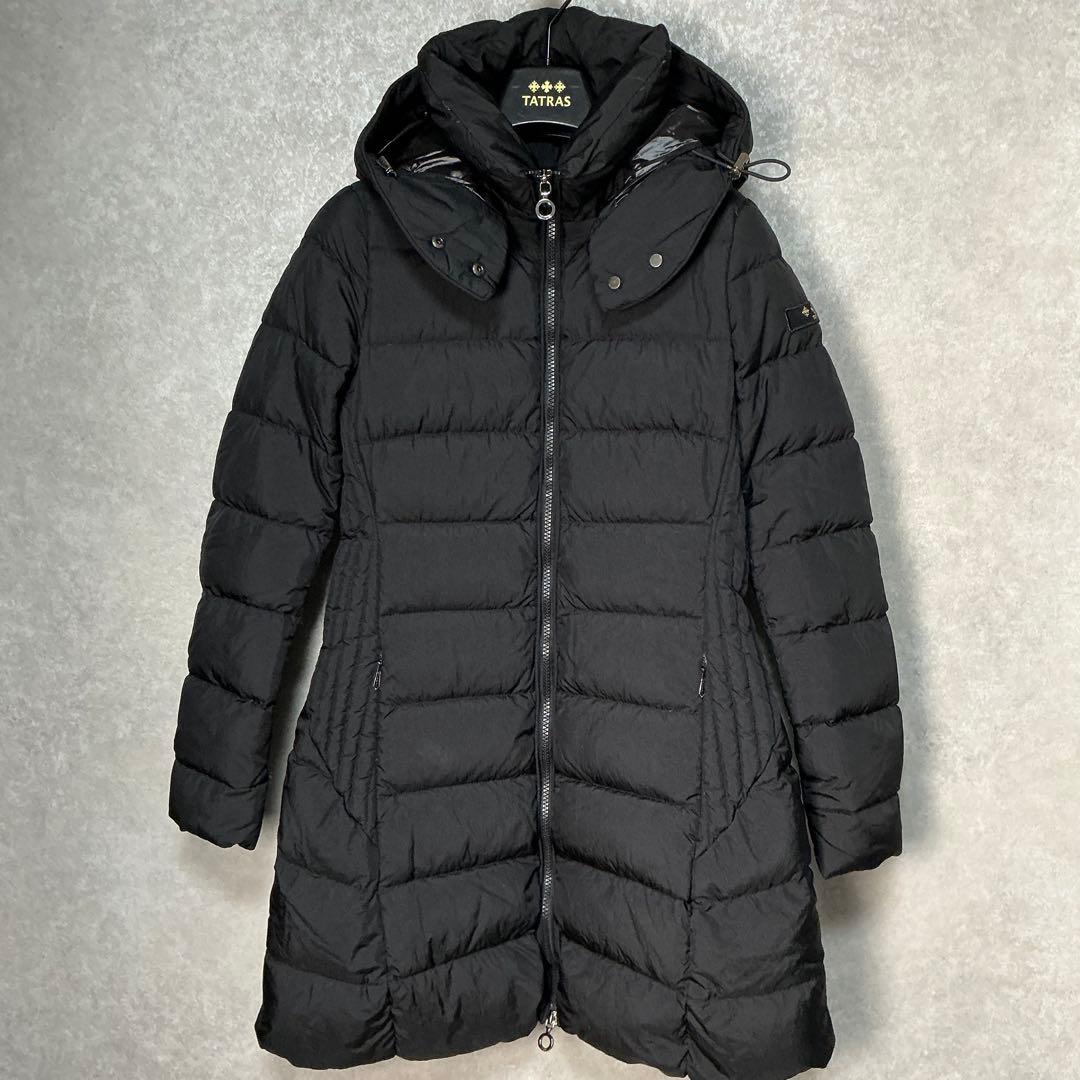【美品】タトラス　TATRAS　ポリテアマ　ブラック　ダウン　コート　S