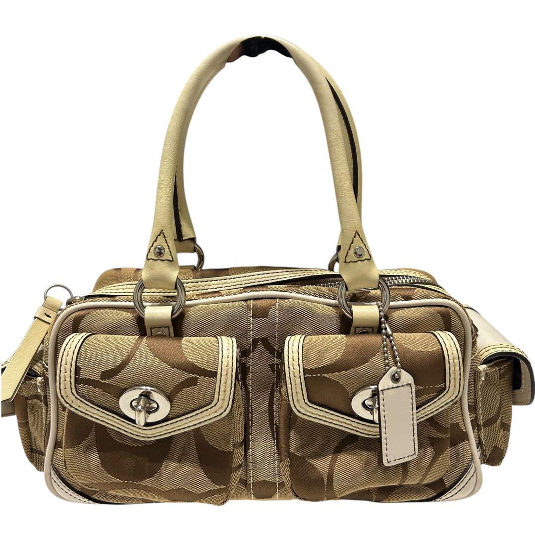 バッグ Coach Signature Gallery Pocket Satchel COACH OUTLET｜【公式】サッチェル クロスボディ バッグ・シグネチャー