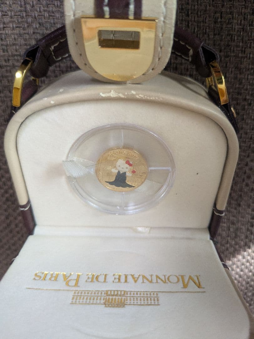 ハローキティ　金貨　フランス国立造幣局鋳造　パリの夢／ユーロ フランス国立造幣局が鋳造する「ハローキティ50周年記念コイン」全国の