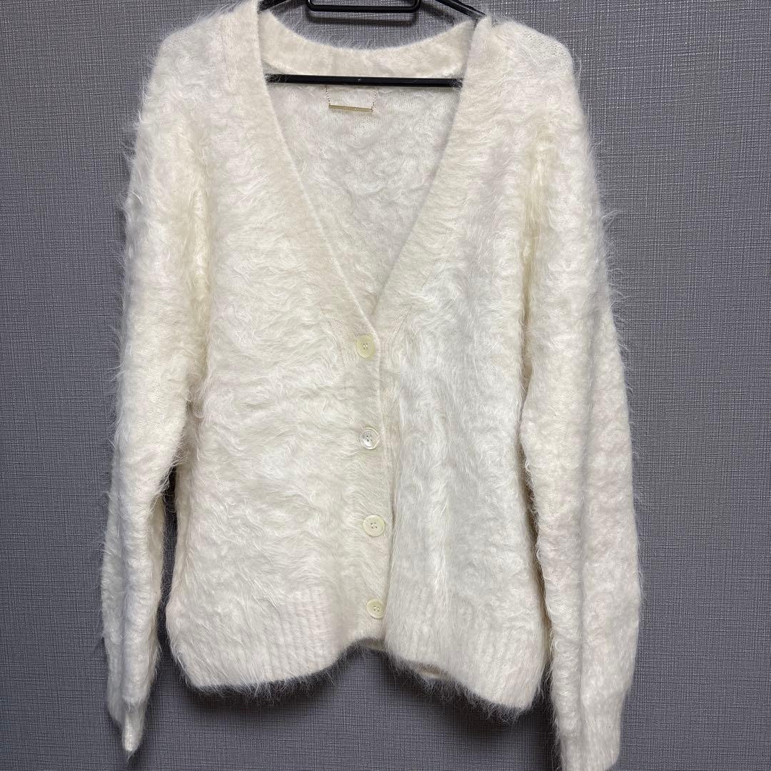 anuans アニュアンス　 ホワイト カーディガン Fサイズ