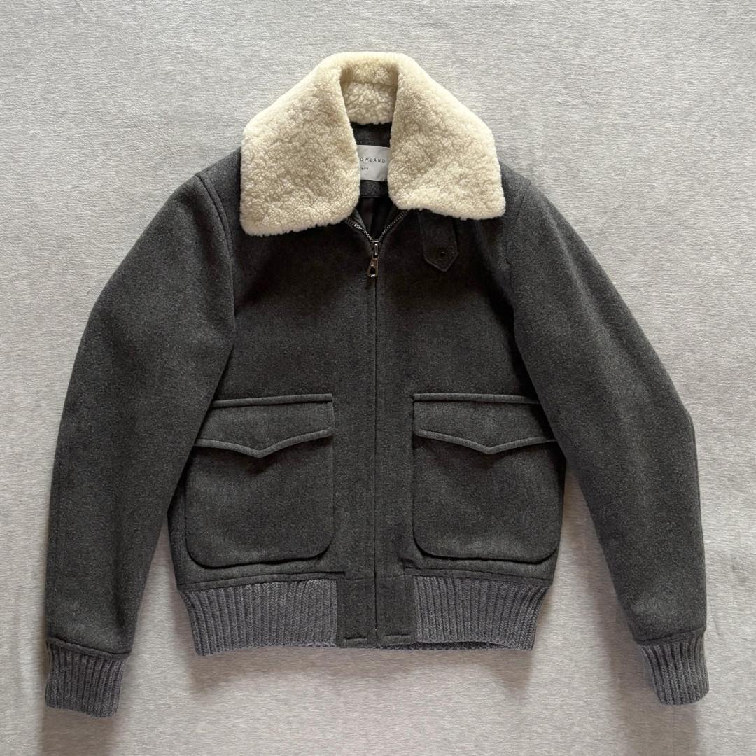 TOMORROWLAND ムートン襟 カシミヤ混フライトジャケット