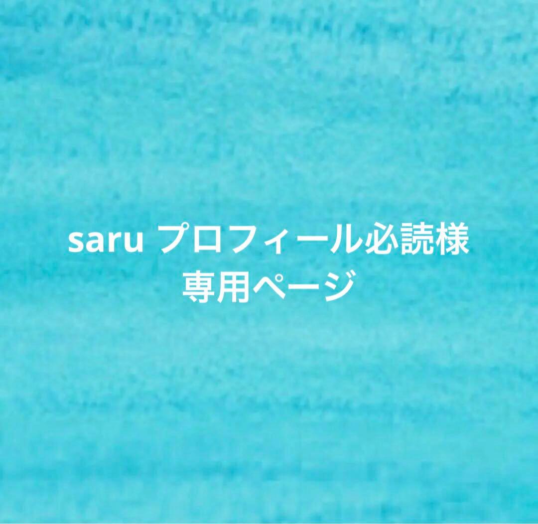 【saru プロフィール必読ページ】