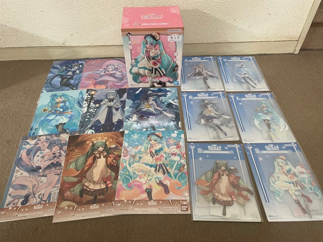 一番くじ　雪ミク　Ａ賞 オマケ付き15点SET
