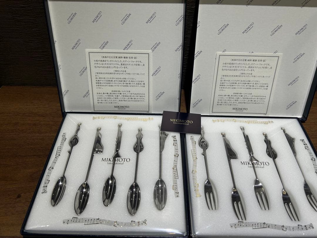 期間限定お値下げ　MIKIMOTO 音楽モチーフ カトラリーセット 10点