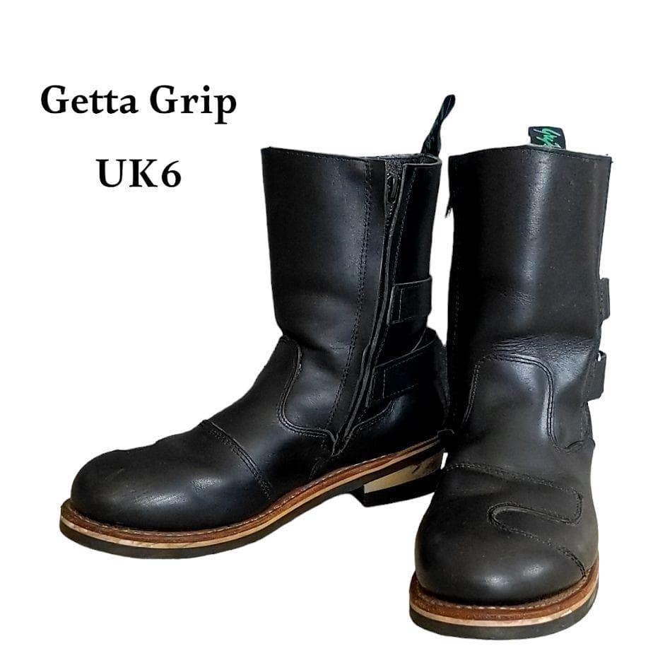 getta grip ゲッタグリップ】 バイカーブーツ ファスナー ベルクロ